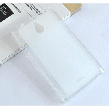 Силиконовый матовый полупрозрачный чехол для Nokia X2 Белый