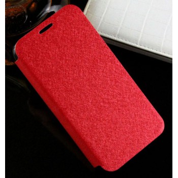Текстурный чехол флип подставка на присоске и силиконовой основе для Alcatel One Touch Idol 2 mini Красный