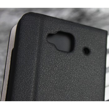 Чехол флип подставка с внутренним карманом для Alcatel One Touch Idol Mini Черный