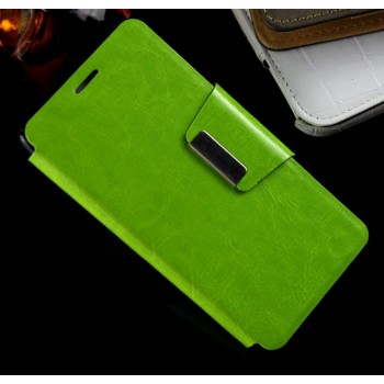 Чехол портмоне подставка с магнитной защелкой для ZTE Blade G Lux Зеленый