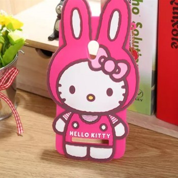 Силиконовый дизайнерский фигурный чехол серия Hello Kitty для ASUS Zenfone 5 Пурпурный