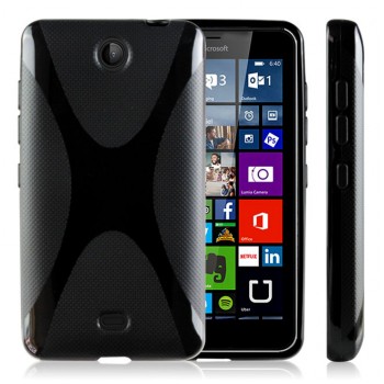 Силиконовый X чехол для Microsoft Lumia 430 Dual SIM Черный