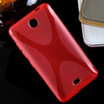 Силиконовый X чехол для Microsoft Lumia 430 Dual SIM Красный