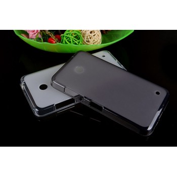 Полупрозрачный силиконовый чехол для Nokia Lumia 630 Черный