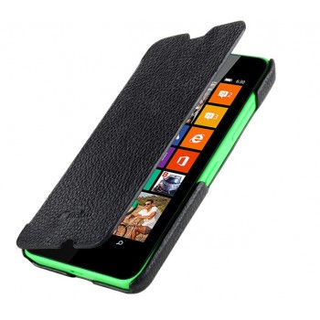 Кожаный чехол-флип (нат. кожа) для Nokia Lumia 630