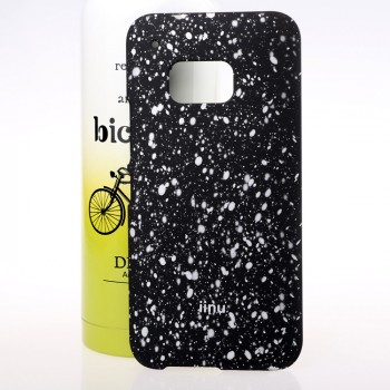 Пластиковый матовый дизайнерский чехол с голографическим принтом Звезды для HTC One M9 Белый