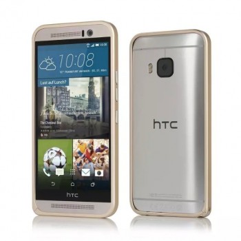 Металлический бампер для HTC One M9 Бежевый