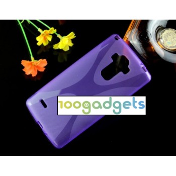 Силиконовый X чехол для LG G4 Фиолетовый