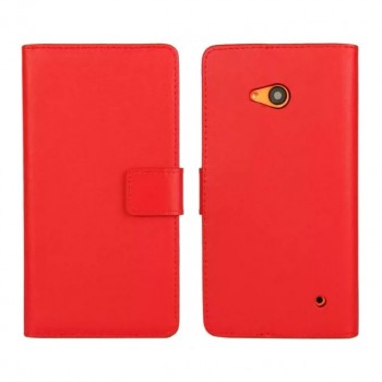 Чехол портмоне подставка с защелкой для Microsoft Lumia 640 Красный