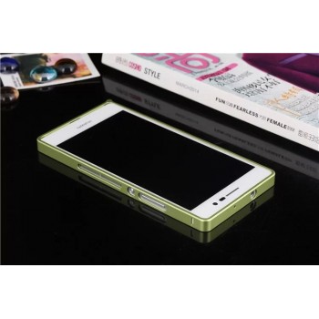 Металлический бампер для Huawei Ascend P7 Зеленый