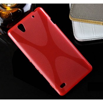 Силиконовый X чехол для Sony Xperia C4 Красный