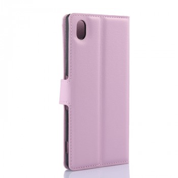 Чехол портмоне подставка с защелкой для Sony Xperia M4 Aqua Розовый