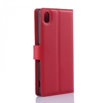 Чехол портмоне подставка с защелкой для Sony Xperia M4 Aqua Красный