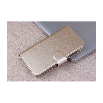 Текстурный чехол портмоне на пластиковой основе с магнитной застежкой для LG Magna Бежевый