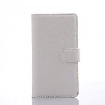 Чехол портмоне подставка с магнитной защелкой для LG Magna Белый