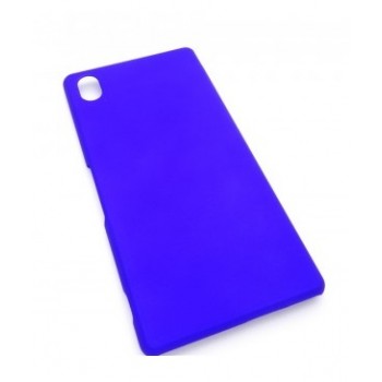 Пластиковый матовый непрозрачный чехол для Sony Xperia M4 Aqua Синий