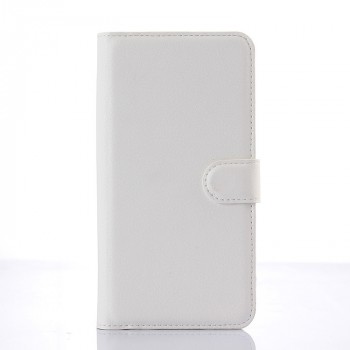 Чехол портмоне подставка с защелкой для ZTE Blade S6 Plus Белый