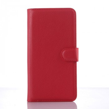 Чехол портмоне подставка с защелкой для ZTE Blade S6 Plus Красный