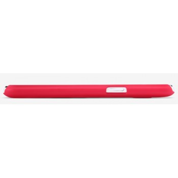Пластиковый матовый нескользящий премиум чехол для Samsung J1 Красный