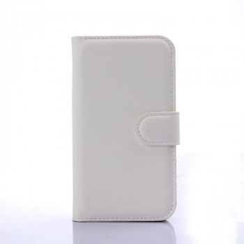 Чехол портмоне подставка с защелкой для Samsung J1 Белый