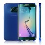 Силиконовый матовый полупрозрачный чехол для Samsung Galaxy S6 Edge, цвет Голубой