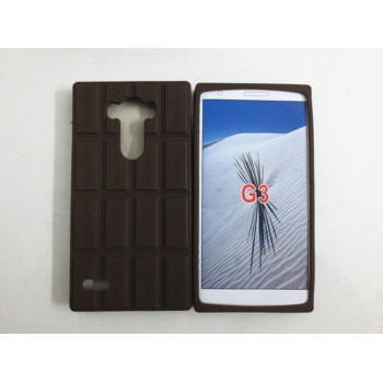 Силиконовый дизайнерский фигурный чехол Шоколадка для LG G3