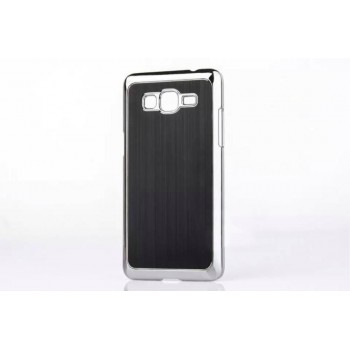 Пластиковый чехол с текстурой Металл для Samsung Galaxy Grand Prime Черный