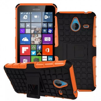 Силиконовый чехол экстрим защита для Microsoft Lumia 640 XL Оранжевый