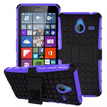 Силиконовый чехол экстрим защита для Microsoft Lumia 640 XL Фиолетовый