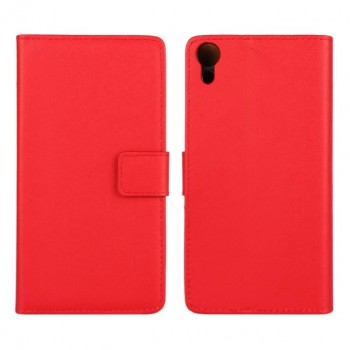 Чехол портмоне подставка с защелкой для Sony Xperia Z3+ Красный