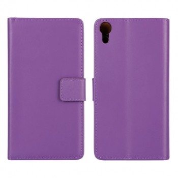 Чехол портмоне подставка с защелкой для Sony Xperia Z3+ Фиолетовый