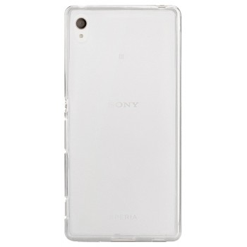 Силиконовый матовый полупрозрачный чехол для Sony Xperia Z3+ Белый