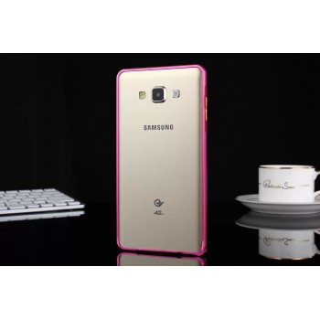 Металлический бампер для Samsung Galaxy E5 Пурпурный
