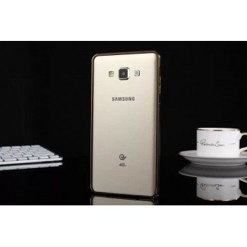Металлический бампер для Samsung Galaxy E5 Черный