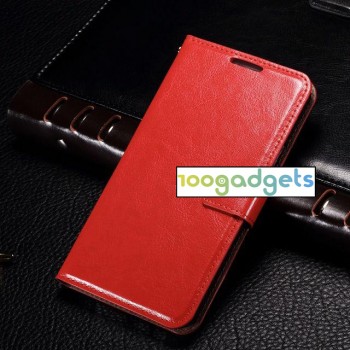 Чехол портмоне подставка с защелкой для Samsung Galaxy E5 Красный