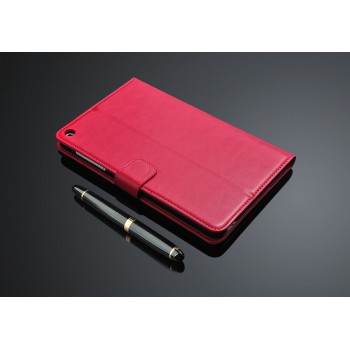 Кожаный чехол подставка с внутренними отсеками для карт для Huawei MediaPad T1 8.0 Пурпурный