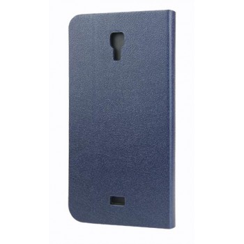 Чехол флип подставка с внутренним карманом на силиконовой основе для Explay Vega Синий