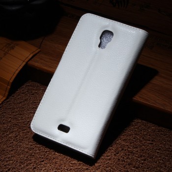Чехол портмоне подставка с защелкой для Explay Vega Белый