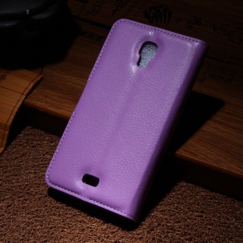 Чехол портмоне подставка с защелкой для Explay Vega Фиолетовый