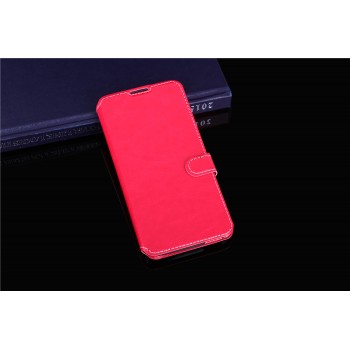 Чехол портмоне подставка на силиконовой основе с магнитной защелкой для Alcatel One Touch Idol 3 (4.7) Пурпурный