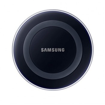 Оригинальное беспроводное qi зарядное устройство Samsung с встроенным LED-индикатором и нескользящими поверхностями Черный