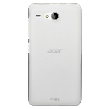 Силиконовый матовый полупрозрачный чехол для Acer Liquid Z520 Белый