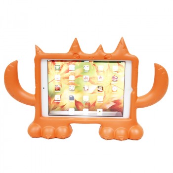 Антиударный силиконовый детский чехол подставка для Ipad Mini 1/2/3 Оранжевый