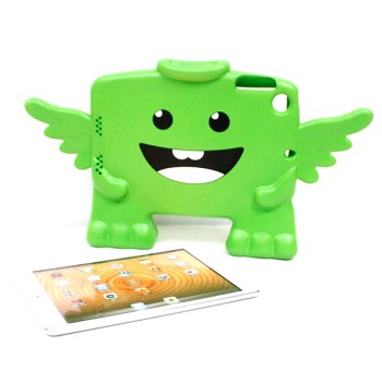Антиударный силиконовый детский чехол подставка для Ipad Mini 1/2/3 Зеленый