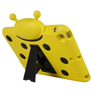 Антиударный силиконовый детский чехол с ножкой-подставкой для Ipad Air Желтый