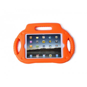 Антиударный силиконовый детский чехол с ножкой-подставкой и ручками для Ipad Mini 1/2/3 Оранжевый