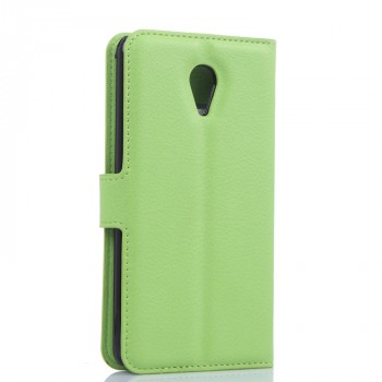 Чехол портмоне подставка с защелкой для Meizu M2 Note Зеленый