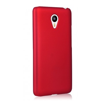 Пластиковый матовый непрозрачный чехол для Meizu M2 Note Красный