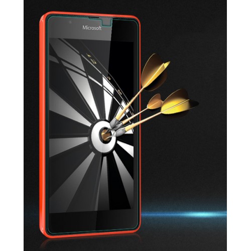 Ультратонкое износоустойчивое сколостойкое олеофобное защитное стекло-пленка для Microsoft Lumia 540