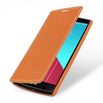 Кожаный чехол горизонтальная книжка (нат. кожа) для LG G4 